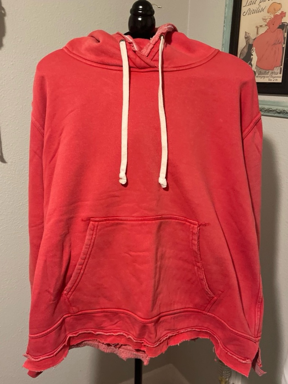 We The Free red Drawstring Hooded Sweatshirt